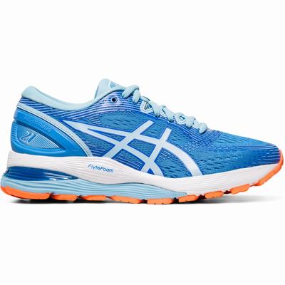 Asics Gel-Nimbus 21 - Naisten Juoksukengät - Sininen/Mustat